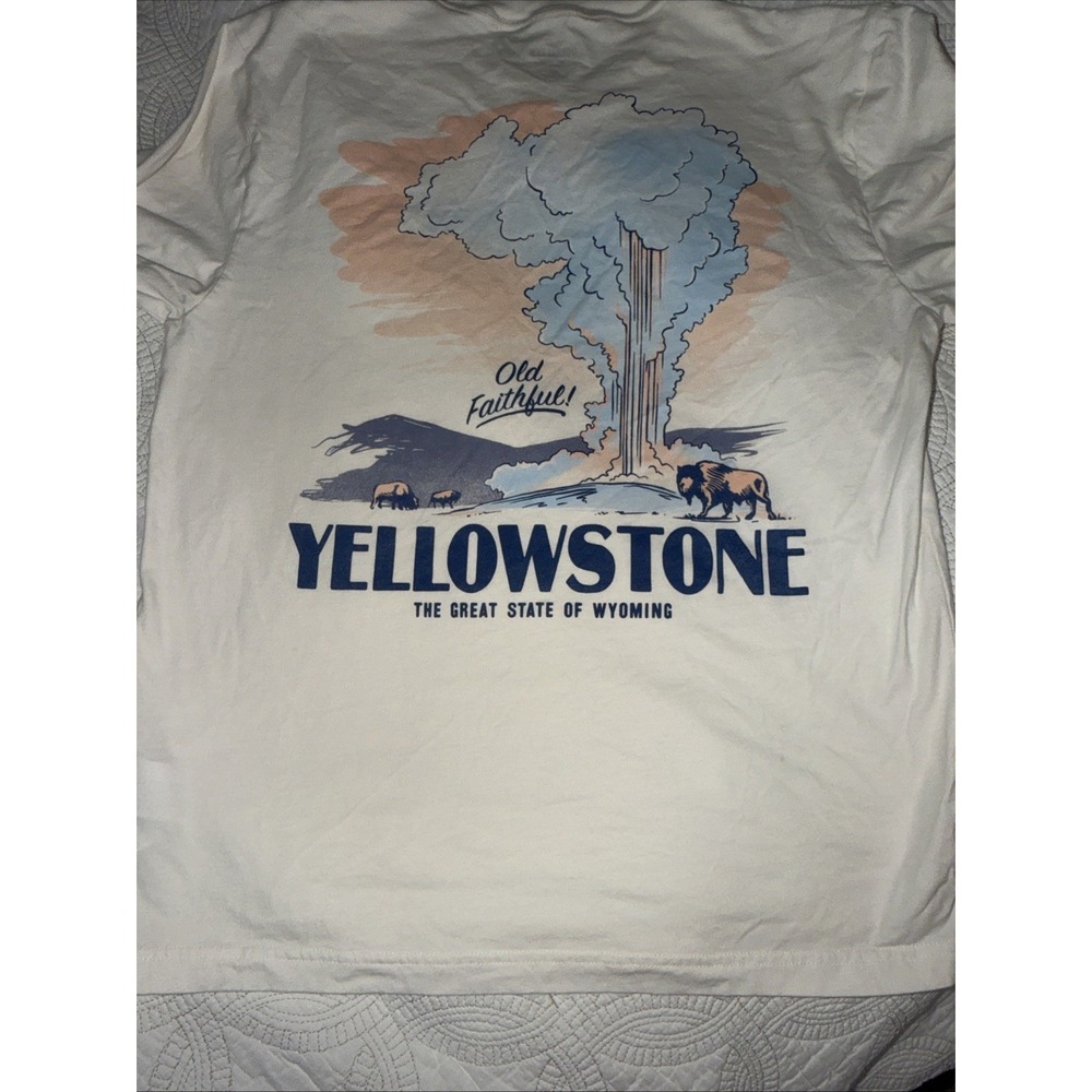 Hollister Yellowstone Wyoming Men's Sz M Long‎ Sleeve Shirt EUC - Picture 2 of 5